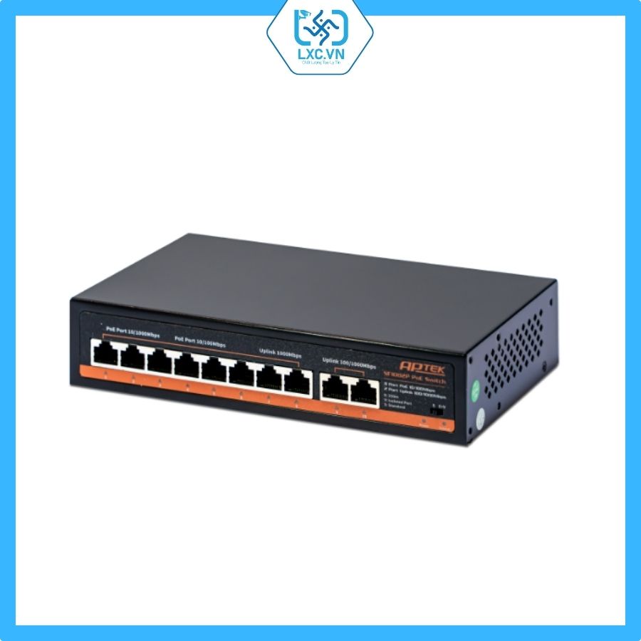Thiết bị chuyển mạch SF1082P, hiệu Aptek 